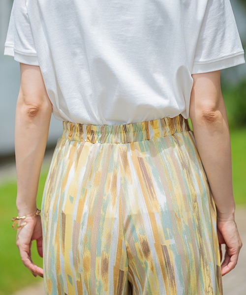 BELLUNA PLUS(ベルーナ)の「ヒンヤリ冷感イージーガウチョパンツ52丈(その他パンツ・レディース・ストライプ/ドット/ベージュ系/ブラック/ネイビー系・MEDIUM/LARGE/X-LARGE/SMALL)」の17枚目の写真