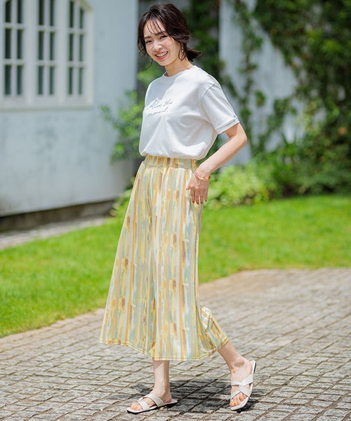 BELLUNA PLUS(ベルーナ)の「ヒンヤリ冷感イージーガウチョパンツ52丈(その他パンツ・レディース・ストライプ/ドット/ベージュ系/ブラック/ネイビー系・MEDIUM/LARGE/X-LARGE/SMALL)」の19枚目の写真