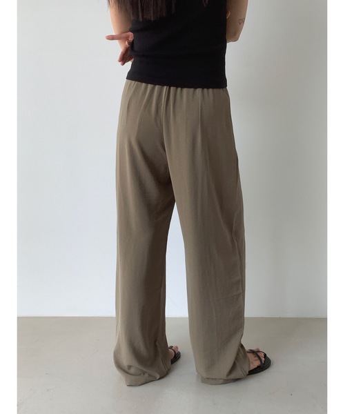 Didot.showroom（ディドット ショールーム）の「タックワイドリラックスパンツ（スウェットパンツ・レディース・アイボリー/ブラック/ベージュ・FREE）」の15枚目の写真