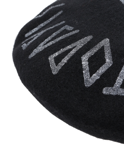 WEGO（ウィゴー）の「WEGO/プリントビッグベレー帽（ハンチング/ベレー帽・メンズ・カーキ/杢グレー/ブラック・FREE）」の6枚目の写真