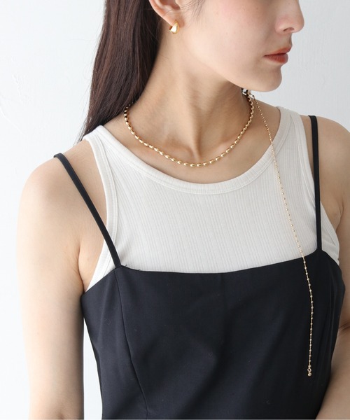 cheriella（シェリエラ）の「【cheriella】3WAYボールチェーンタイネックレス 3-WAY BALL CHAIN TIE NECKLACE（ネックレス・レディース・ゴールド/シルバー・FREE）」の18枚目の写真