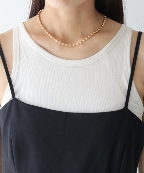 cheriella（シェリエラ）の「【cheriella】3WAYボールチェーンタイネックレス 3-WAY BALL CHAIN TIE NECKLACE（ネックレス・レディース・ゴールド/シルバー・FREE）」の20枚目の写真