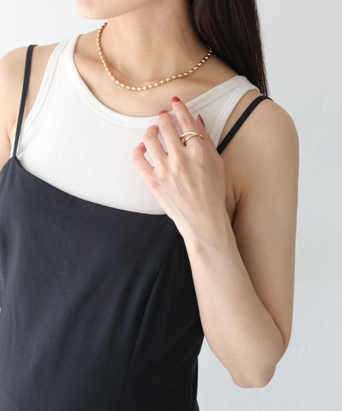 cheriella（シェリエラ）の「【cheriella】3WAYボールチェーンタイネックレス 3-WAY BALL CHAIN TIE NECKLACE（ネックレス・レディース・ゴールド/シルバー・FREE）」の22枚目の写真