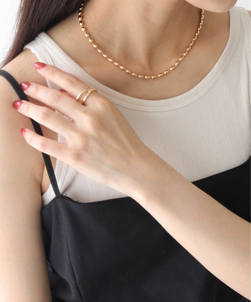 cheriella（シェリエラ）の「【cheriella】3WAYボールチェーンタイネックレス 3-WAY BALL CHAIN TIE NECKLACE（ネックレス・レディース・ゴールド/シルバー・FREE）」の21枚目の写真