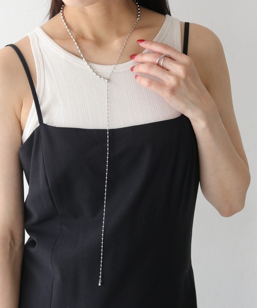 cheriella（シェリエラ）の「【cheriella】3WAYボールチェーンタイネックレス 3-WAY BALL CHAIN TIE NECKLACE（ネックレス・レディース・ゴールド/シルバー・FREE）」の4枚目の写真