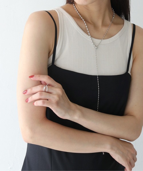 cheriella（シェリエラ）の「【cheriella】3WAYボールチェーンタイネックレス 3-WAY BALL CHAIN TIE NECKLACE（ネックレス・レディース・ゴールド/シルバー・FREE）」の5枚目の写真
