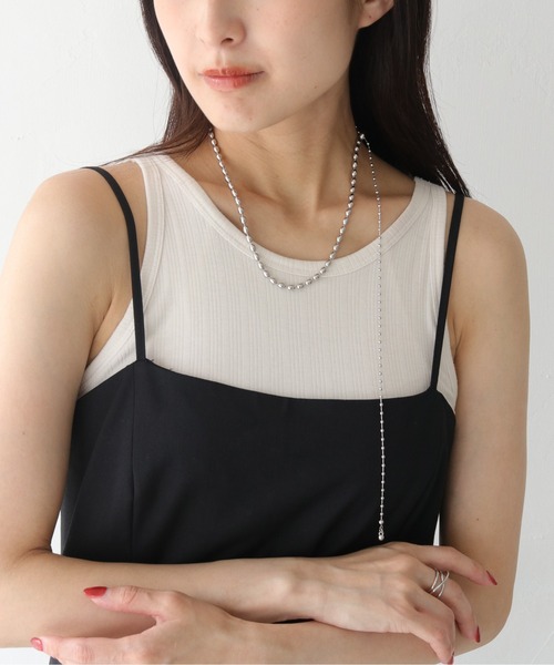 cheriella（シェリエラ）の「【cheriella】3WAYボールチェーンタイネックレス 3-WAY BALL CHAIN TIE NECKLACE（ネックレス・レディース・ゴールド/シルバー・FREE）」の6枚目の写真