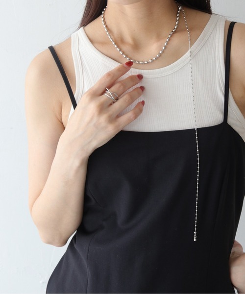 cheriella（シェリエラ）の「【cheriella】3WAYボールチェーンタイネックレス 3-WAY BALL CHAIN TIE NECKLACE（ネックレス・レディース・ゴールド/シルバー・FREE）」の7枚目の写真