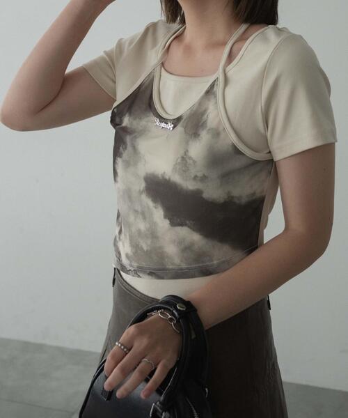 dispark（ディスパーク）の「DISPARK/ブローチ付きタイダイアンサンブルT（アンサンブル・レディース・ブラック/カーキ・FREE）」の17枚目の写真