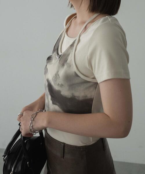 dispark（ディスパーク）の「DISPARK/ブローチ付きタイダイアンサンブルT（アンサンブル・レディース・ブラック/カーキ・FREE）」の18枚目の写真