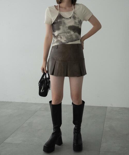 dispark（ディスパーク）の「DISPARK/ブローチ付きタイダイアンサンブルT（アンサンブル・レディース・ブラック/カーキ・FREE）」の19枚目の写真