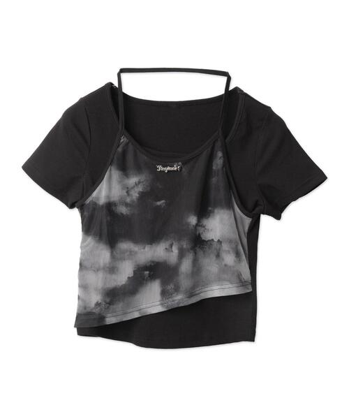 dispark（ディスパーク）の「DISPARK/ブローチ付きタイダイアンサンブルT（アンサンブル・レディース・ブラック/カーキ・FREE）」の13枚目の写真