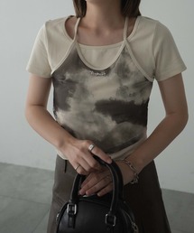 dispark | DISPARK/ブローチ付きタイダイアンサンブルT(アンサンブル)