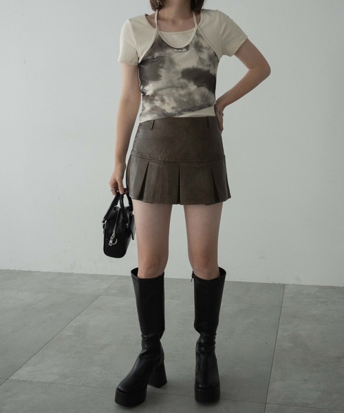 dispark（ディスパーク）の「DISPARK/ブローチ付きタイダイアンサンブルT（アンサンブル・レディース・ブラック/カーキ・FREE）」の11枚目の写真