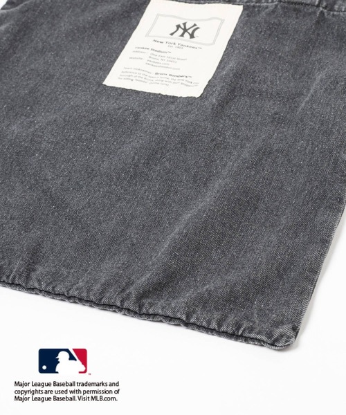 LEPSIM（レプシィム）の「MLB デニムトート　129687（トートバッグ・レディース・ブラック/アイボリー/ライトブルー・ONE SIZE）」の8枚目の写真