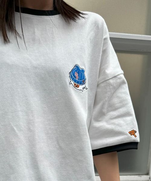 #MEMORY(メモリー)の「【MEMORY】オバケ リンガーネックTシャツ / Ghost Ringer Neck T-Shirt(Tシャツ/カットソー・メンズ・ホワイト/ブラック・FREE)」の7枚目の写真