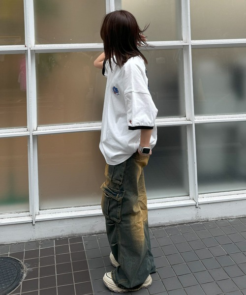 #MEMORY(メモリー)の「【MEMORY】オバケ リンガーネックTシャツ / Ghost Ringer Neck T-Shirt(Tシャツ/カットソー・メンズ・ホワイト/ブラック・FREE)」の10枚目の写真
