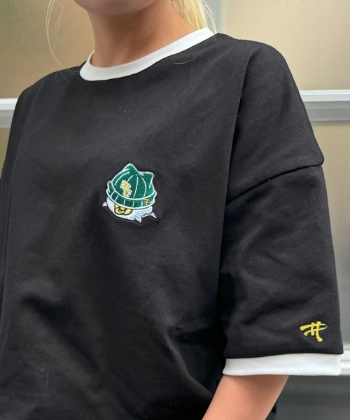 #MEMORY(メモリー)の「【MEMORY】オバケ リンガーネックTシャツ / Ghost Ringer Neck T-Shirt(Tシャツ/カットソー・メンズ・ホワイト/ブラック・FREE)」の14枚目の写真