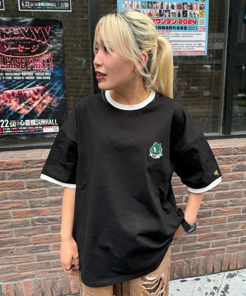 #MEMORY(メモリー)の「【MEMORY】オバケ リンガーネックTシャツ / Ghost Ringer Neck T-Shirt(Tシャツ/カットソー・メンズ・ホワイト/ブラック・FREE)」の11枚目の写真