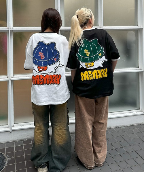 #MEMORY(メモリー)の「【MEMORY】オバケ リンガーネックTシャツ / Ghost Ringer Neck T-Shirt(Tシャツ/カットソー・メンズ・ホワイト/ブラック・FREE)」の19枚目の写真