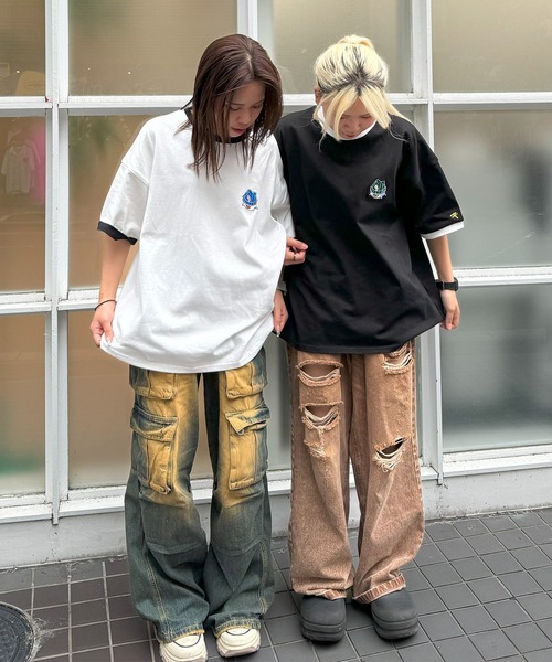 #MEMORY(メモリー)の「【MEMORY】オバケ リンガーネックTシャツ / Ghost Ringer Neck T-Shirt(Tシャツ/カットソー・メンズ・ホワイト/ブラック・FREE)」の18枚目の写真