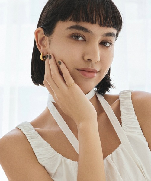 CENE（セネ）の「【CENE】セネ/ブロードツイストピンキーリング（リング・レディース・シルバー/ゴールド・1号/5号/3号）」の7枚目の写真