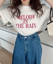 綿100％、英字ロゴプリントＴシャツ