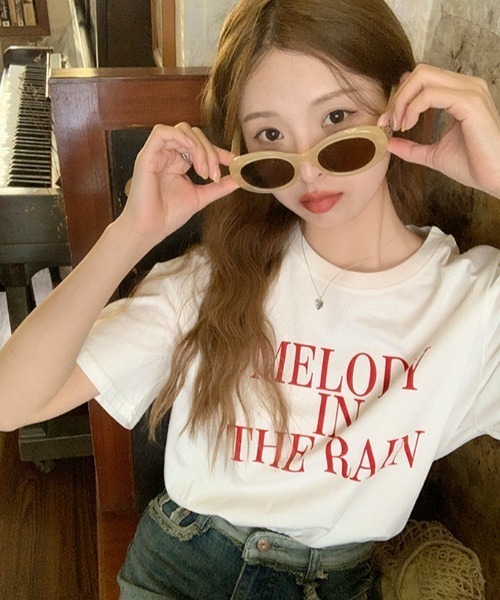 SHEENA（シーナ）の「綿100％、英字ロゴプリントＴシャツ（Tシャツ/カットソー・レディース・ホワイト×レッド/ホワイト×ブルー・M）」の15枚目の写真