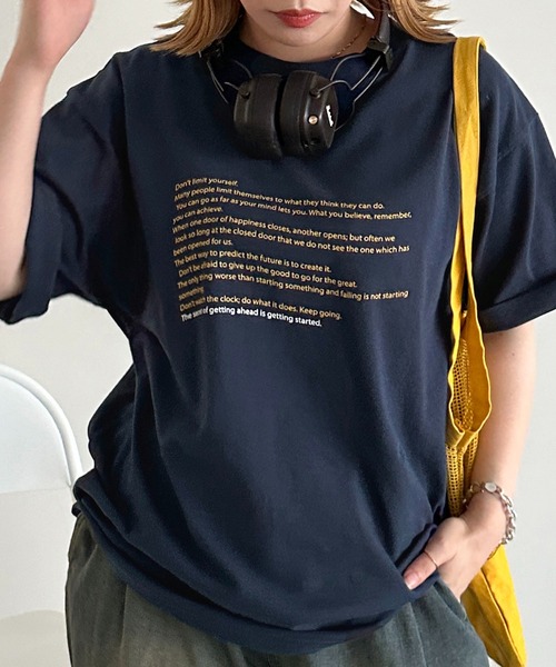 apres jour mignon(アプレジュールミニョン)の「【apres jour mignon SOIE】ユニセックスロゴアソートTシャツ【ZOZOTOWN限定アイテム】(Tシャツ/カットソー・レディース・ネイビー/イエロー/ピンク/オフホワイト・MEDIUM/X-LARGE)」の2枚目の写真
