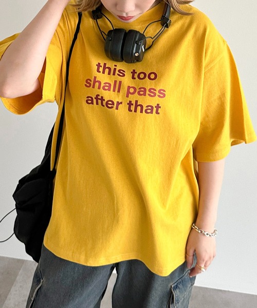 apres jour mignon(アプレジュールミニョン)の「【apres jour mignon SOIE】ユニセックスロゴアソートTシャツ【ZOZOTOWN限定アイテム】(Tシャツ/カットソー・レディース・ネイビー/イエロー/ピンク/オフホワイト・MEDIUM/X-LARGE)」の21枚目の写真