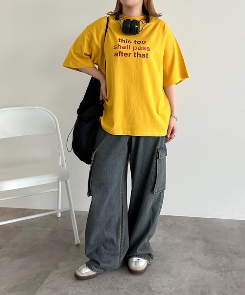 apres jour mignon(アプレジュールミニョン)の「【apres jour mignon SOIE】ユニセックスロゴアソートTシャツ【ZOZOTOWN限定アイテム】(Tシャツ/カットソー・レディース・ネイビー/イエロー/ピンク/オフホワイト・MEDIUM/X-LARGE)」の19枚目の写真