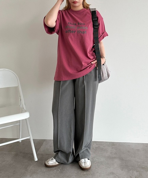 apres jour mignon(アプレジュールミニョン)の「【apres jour mignon SOIE】ユニセックスロゴアソートTシャツ【ZOZOTOWN限定アイテム】(Tシャツ/カットソー・レディース・ネイビー/イエロー/ピンク/オフホワイト・MEDIUM/X-LARGE)」の13枚目の写真