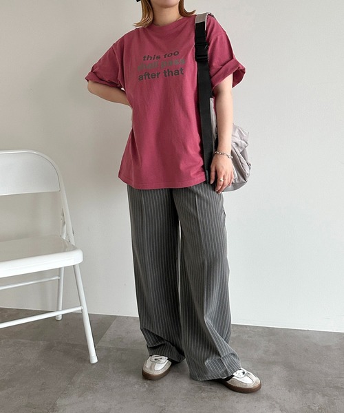 apres jour mignon(アプレジュールミニョン)の「【apres jour mignon SOIE】ユニセックスロゴアソートTシャツ【ZOZOTOWN限定アイテム】(Tシャツ/カットソー・レディース・ネイビー/イエロー/ピンク/オフホワイト・MEDIUM/X-LARGE)」の12枚目の写真