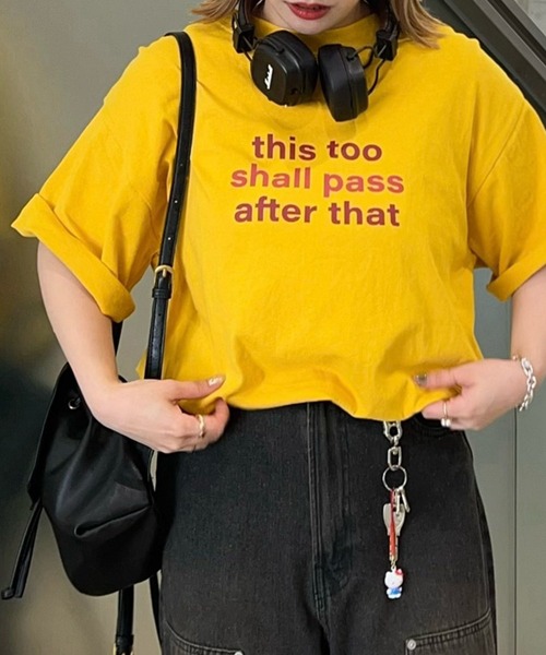 apres jour mignon(アプレジュールミニョン)の「【apres jour mignon SOIE】ユニセックスロゴアソートTシャツ【ZOZOTOWN限定アイテム】(Tシャツ/カットソー・レディース・ネイビー/イエロー/ピンク/オフホワイト・MEDIUM/X-LARGE)」の9枚目の写真