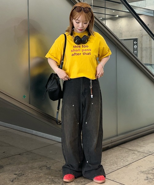 apres jour mignon(アプレジュールミニョン)の「【apres jour mignon SOIE】ユニセックスロゴアソートTシャツ【ZOZOTOWN限定アイテム】(Tシャツ/カットソー・レディース・ネイビー/イエロー/ピンク/オフホワイト・MEDIUM/X-LARGE)」の10枚目の写真