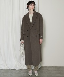 PRANK PROJECT | メランジウールロングダブルコート / Melange Wool Long Double Coat(チェスターコート)