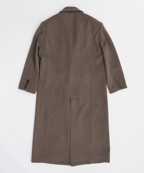 PRANK PROJECT(プランクプロジェクト)の「メランジウールロングダブルコート / Melange Wool Long Double Coat(チェスターコート・レディース・モカ/グレー・FREE)」の17枚目の写真