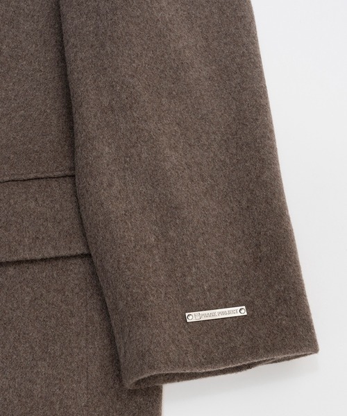 PRANK PROJECT(プランクプロジェクト)の「メランジウールロングダブルコート / Melange Wool Long Double Coat(チェスターコート・レディース・モカ/グレー・FREE)」の22枚目の写真
