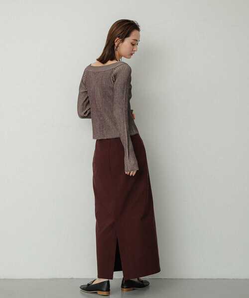 SENSE OF PLACE by URBAN RESEARCH（センスオブプレイスバイアーバンリサーチ）の「オフショルダージップセーター（ニット/セーター・レディース・ホワイト系その他/ブルー系その他/ブラウン系その他・ONE）」の22枚目の写真