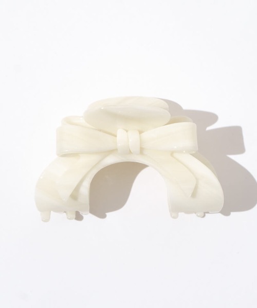 flower（フラワー）の「ハニーリボンクリップ（バレッタ/ヘアクリップ・レディース・ブルー/アイボリー/レッド・FREE）」の2枚目の写真