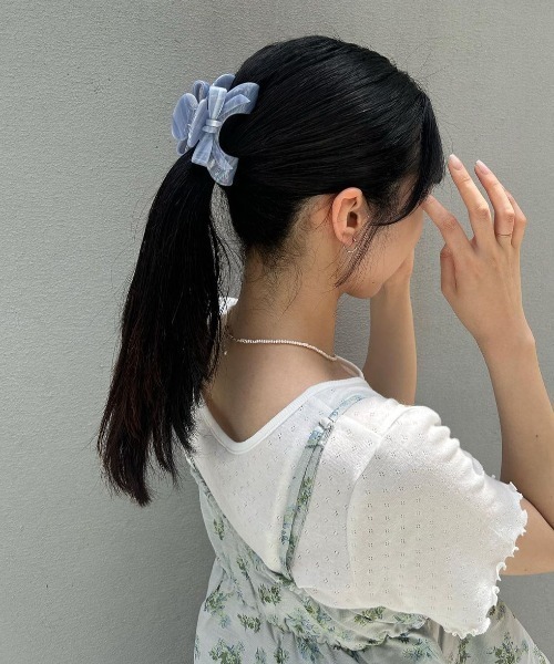 flower（フラワー）の「ハニーリボンクリップ（バレッタ/ヘアクリップ・レディース・ブルー/アイボリー/レッド・FREE）」の13枚目の写真