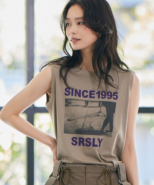 BARNYARDSTORM（バンヤードストーム）の「BARNYARDSTORM / フォトノースリプルオーバー【『BABALOG』チャンネルご紹介アイテム】（Tシャツ/カットソー・レディース・カーキ/ホワイト・FREE）」の2枚目の写真