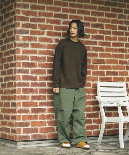 HELLY HANSEN（ヘリーハンセン）の「HELLY HANSEN / 別注 ライトワッフル ロングスリーブ カットソー（Tシャツ/カットソー・メンズ・ダークブラウン・L/M/S/XL）」の5枚目の写真