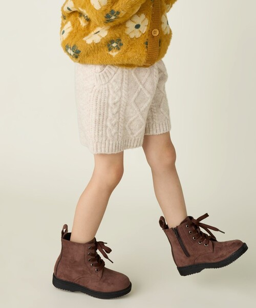 BEAMS mini（ビームスミニ）の「ケーブルニット ショートパンツ 2024FW（90～150cm）（その他パンツ・キッズ・ホワイト系その他5/ピンク・90/100/110/120/130/140/150）」の3枚目の写真