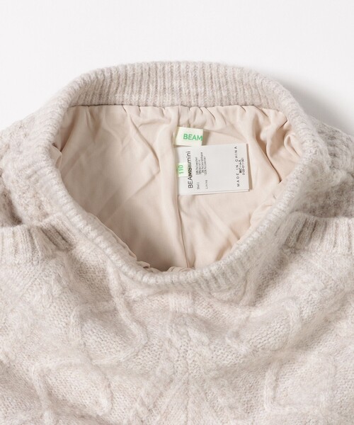 BEAMS mini（ビームスミニ）の「ケーブルニット ショートパンツ 2024FW（90～150cm）（その他パンツ・キッズ・ホワイト系その他5/ピンク・90/100/110/120/130/140/150）」の10枚目の写真