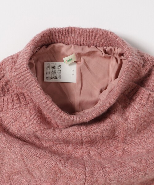 BEAMS mini（ビームスミニ）の「ケーブルニット ショートパンツ 2024FW（90～150cm）（その他パンツ・キッズ・ホワイト系その他5/ピンク・90/100/110/120/130/140/150）」の6枚目の写真