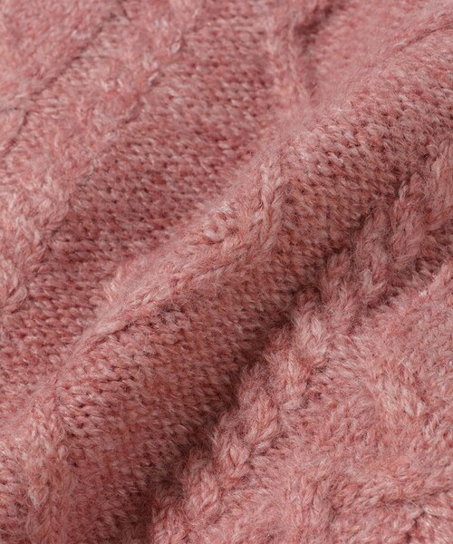 BEAMS mini（ビームスミニ）の「ケーブルニット ショートパンツ 2024FW（90～150cm）（その他パンツ・キッズ・ホワイト系その他5/ピンク・90/100/110/120/130/140/150）」の5枚目の写真