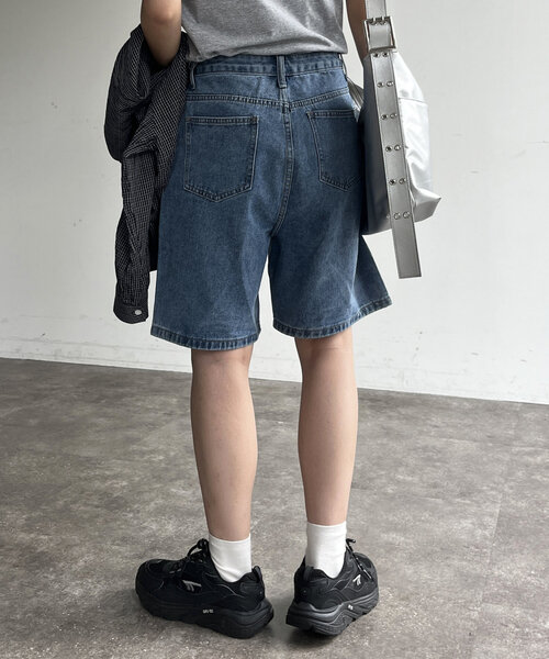 CPCM(シーピーシーエム)の「デニムバギーショーツ(デニムパンツ・レディース・ブルー・SMALL/MEDIUM)」の4枚目の写真