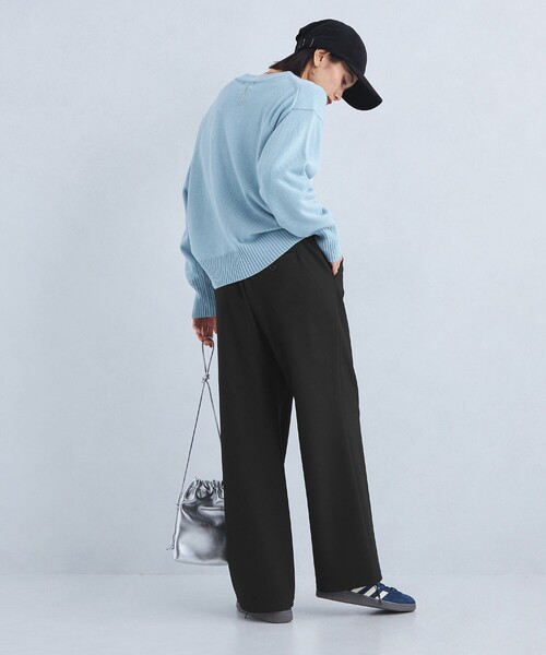 green label relaxing（グリーンレーベルリラクシング）の「［size SHORT/TALLあり］オルマイ ウラキモウ ワイド パンツ（その他パンツ・レディース・ブラック/ライトブルー/オフホワイト/ブラウン/モカ/その他1/ベージュ・SHORT/34/36/38/40/42/44/TALL）」の14枚目の写真