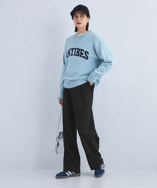 green label relaxing（グリーンレーベルリラクシング）の「［size SHORT/TALLあり］オルマイ ウラキモウ ワイド パンツ（その他パンツ・レディース・ブラック/ライトブルー/オフホワイト/ブラウン/モカ/その他1/ベージュ・SHORT/34/36/38/40/42/44/TALL）」の15枚目の写真